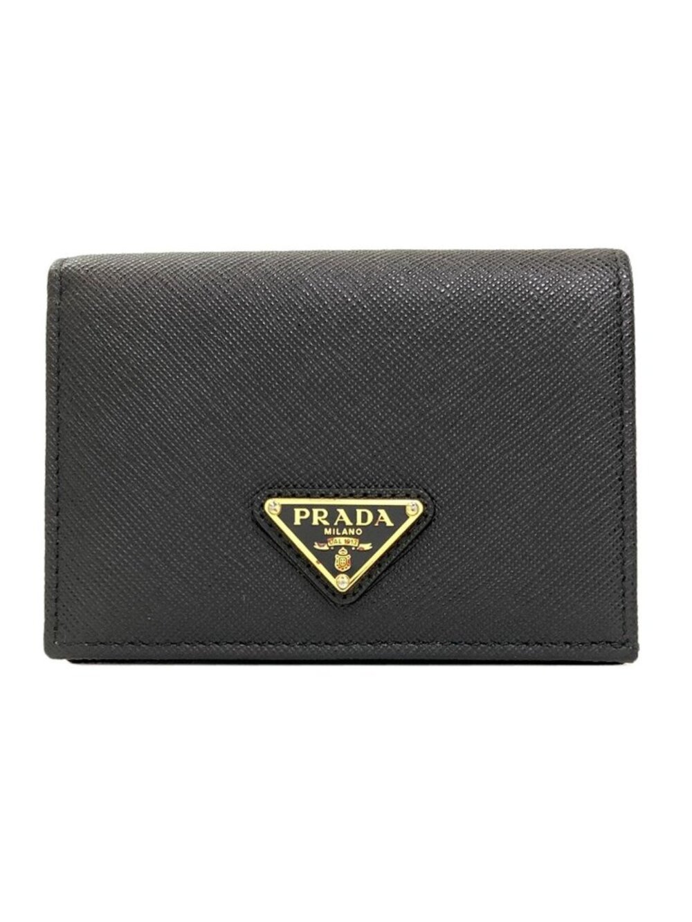 Prada Logo Bifold Wallet Saffiano